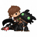 FUNKO Pop Rides Deluxe Como Entrenar a tu Dragon 2 Hiccup With Toothless