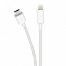 Cargador Usb-c 30W BELKIN +cable Lightning 1 Metro Blanco (WCA005VF1MWH-B5)
