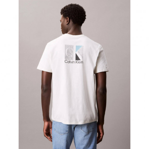 Ss 30S Eu Sp Ck Abstract Graphic Chalk  CALVIN KLEIN