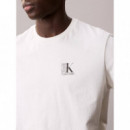 Ss 30S Eu Sp Ck Abstract Graphic Chalk  CALVIN KLEIN