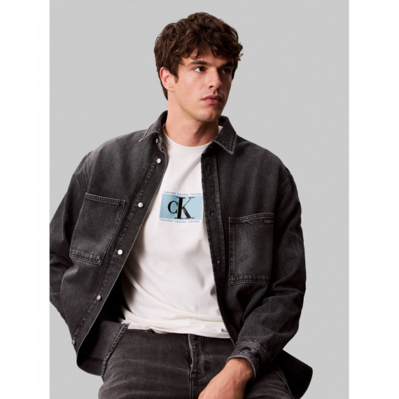 Ss 30S Eu Sp Ck Box Tape Graphic Chalk  CALVIN KLEIN