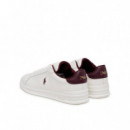 Leather-hrt Crt Ii-sk-ltl Wht/wine  RALPH LAUREN
