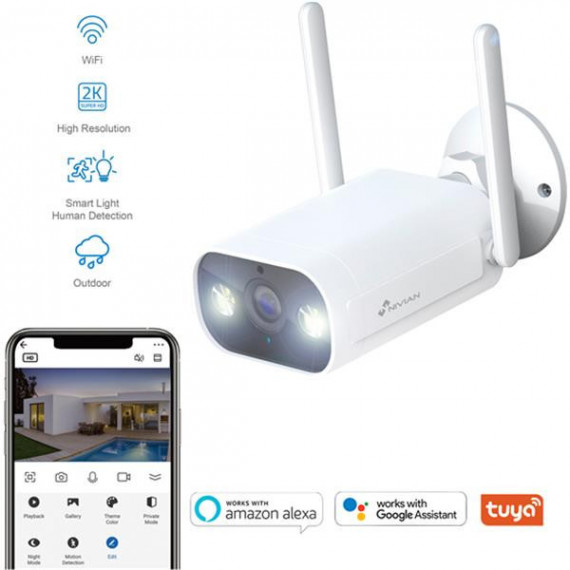 Camara Vigilancia NIVIAN Exterior Wifi Camara Vigilancia NIVIAN Exterior Wifi
