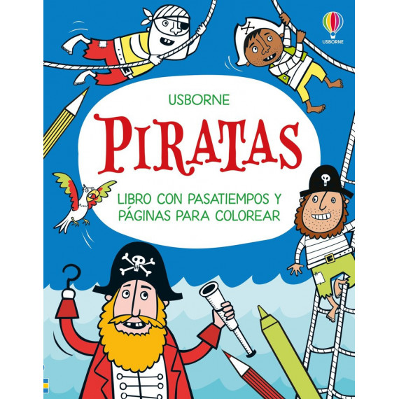 Piratas - Libro con Pasatiempos y Paginas para Colorear   2025