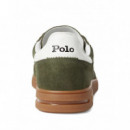 Polo RALPH LAUREN - Bedford Pp-sneakers-low Top Lace - Armadillo Deckwash White - 809967889001/ARMADILLO Deckwash White