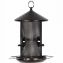 DUVO Ave Dispensador Comida Tubo Negro 20X20X32 Cm