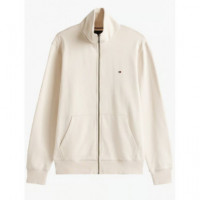 TOMMY HILFIGER - Essential Terry Zt Stand Collar - Acg - F|MW0MW38084/ACG