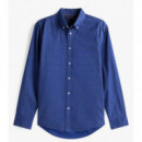 TOMMY HILFIGER - Flex Poplin Fake Solid Rf Shirt - 0GY - F|MW0MW39437/0GY