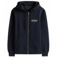 TOMMY HILFIGER - Hilfiger Stacked Hooded Zip Th - DW5 - F|MW0MW39375/DW5