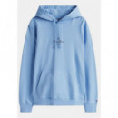 TOMMY HILFIGER - Outline Flag Script Hoodie - C14 - F|MW0MW39372/C14