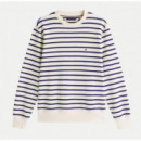 TOMMY HILFIGER - Essential Terry Stripe Crewneck - 0FA - F|MW0MW40700/0FA