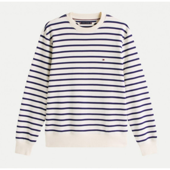 TOMMY HILFIGER - Essential Terry Stripe Crewneck - 0FA - F|MW0MW40700/0FA