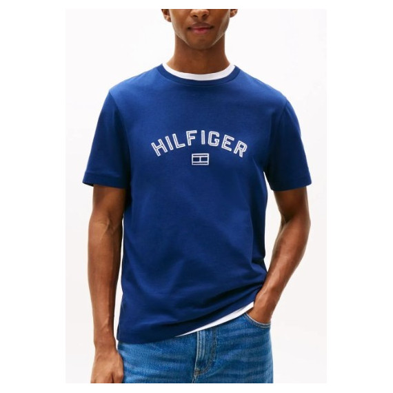 TOMMY HILFIGER - Hilfiger Flock Tee - C7G - F|MW0MW39357/C7G