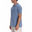 Polo RALPH LAUREN - SSJOHNNYM10-SHORT Sleeve-polo Shirt - Channel Blue - 710964512010/CHANNEL Blue