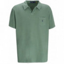 Polo RALPH LAUREN - SSJOHNNYM10-SHORT Sleeve-polo Shirt - Fatigue - 710964512008/FATIGUE