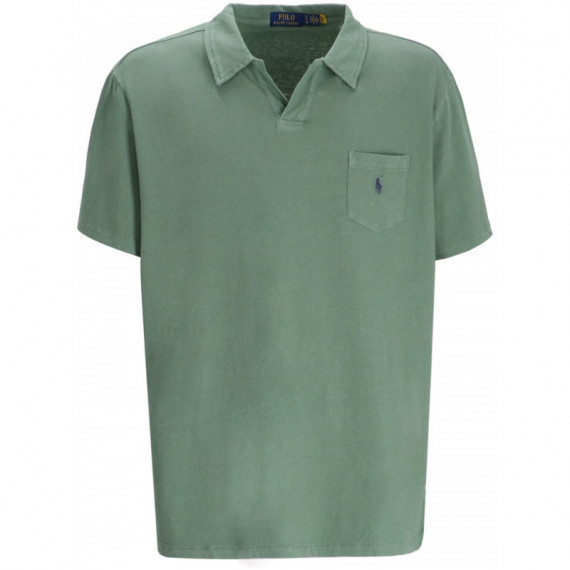 Polo RALPH LAUREN - SSJOHNNYM10-SHORT Sleeve-polo Shirt - Fatigue - 710964512008/FATIGUE