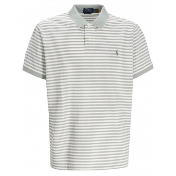 Polo RALPH LAUREN - SSKCCMSLM12-SHORT Sleeve-polo Shirt - Fatigue White - 710974596004/FATIGUE White
