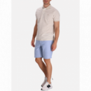 Polo RALPH LAUREN - SSKCCMSLM12-SHORT Sleeve-polo Shirt - Classic Khaki White - 710974596003/CLASSIC Khaki White