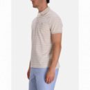 Polo RALPH LAUREN - SSKCCMSLM12-SHORT Sleeve-polo Shirt - Classic Khaki White - 710974596003/CLASSIC Khaki White