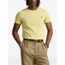 Polo RALPH LAUREN - SSCNCMSLM2-SHORT Sleeve-t-shirt - Wicket Yellow C7952 - 710671438435/WICKET Yellow C7952
