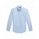 Polo RALPH LAUREN - Cubdppcs-long Sleeve-sport Shirt - 6779F Austin Blue White - 710929346018/6779F Austin Blue White