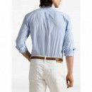 Polo RALPH LAUREN - Cubdppcs-long Sleeve-sport Shirt - 6779F Austin Blue White - 710929346018/6779F Austin Blue White