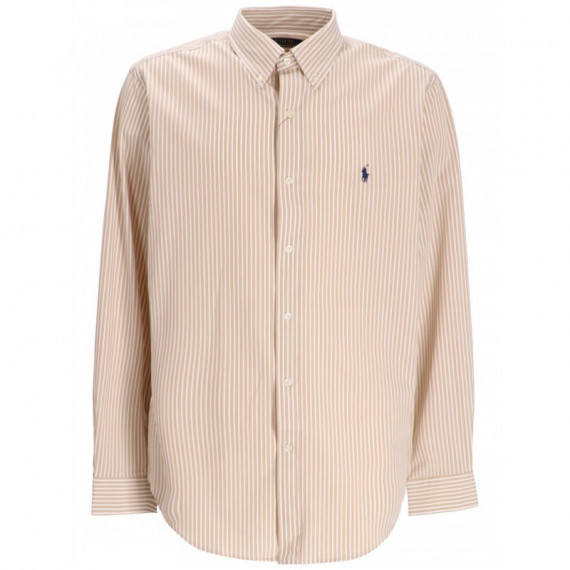 Polo RALPH LAUREN - Cubdppcs-long Sleeve-sport Shirt - 6779I Coastal Beige White - 710929346020/6779I Coastal Beige White
