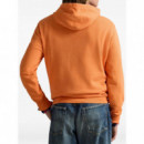 Polo RALPH LAUREN - LSPOHOODM2-LONG Sleevesweatshirt - Bedford Orange - 710916690036/BEDFORD Orange