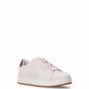 Polo RALPH LAUREN - Ainsley Sneakers Low Top Lace - Snow White Lauren Tan - 802979188001/SNOW White Lauren Tan