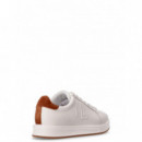 Polo RALPH LAUREN - Ainsley Sneakers Low Top Lace - Snow White Lauren Tan - 802979188001/SNOW White Lauren Tan