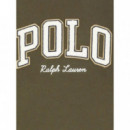 Polo RALPH LAUREN - LSCNM7-LONG Sleeve-sweatshirt - Canopy Olive - 710981153004/CANOPY Olive