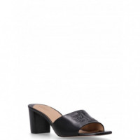 Polo RALPH LAUREN - Everley Heel Sandals Heel Sandal - Black - 802974364001/BLACK