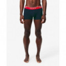 Pack de 3 Boxers Courts Marine/vert-roug  LACOSTE