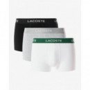 Pack de 3 Boxers Courts Noir/blanc-argen  LACOSTE