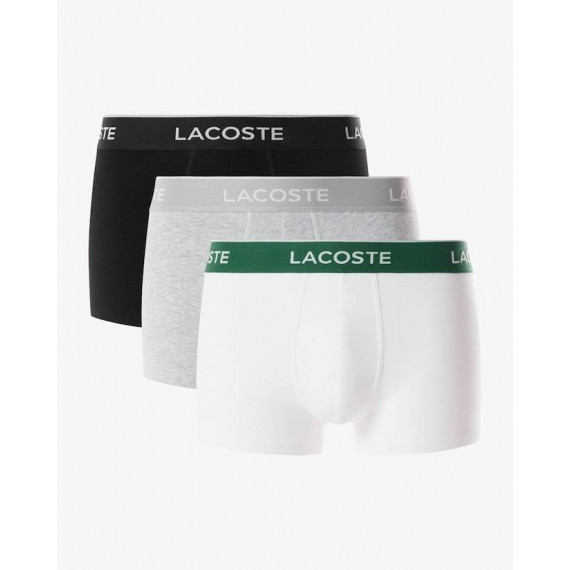 Pack de 3 Boxers Courts Noir/blanc-argen  LACOSTE