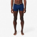 Pack de 3 Boxers Courts Marine/rouge-met  LACOSTE