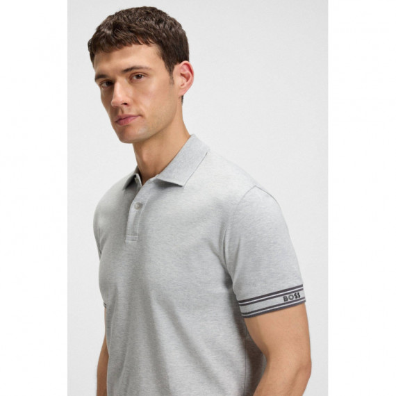 Polo Zone 10273348 01 Silver  BOSS