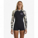 BILLABONG - Spring Fever Natural Long´arm Back Zip 2.2MM. - Wetsuits
