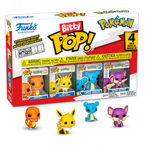 Blister 4 Figuras Bitty Pop Pokemon Charmander  FUNKO