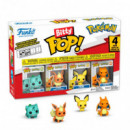Blister 4 Figuras Bitty Pop Pokemon Bulbasaur  FUNKO