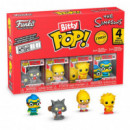 Blister 4 Figuras Bitty Pop los Simpsons Scratchy  FUNKO