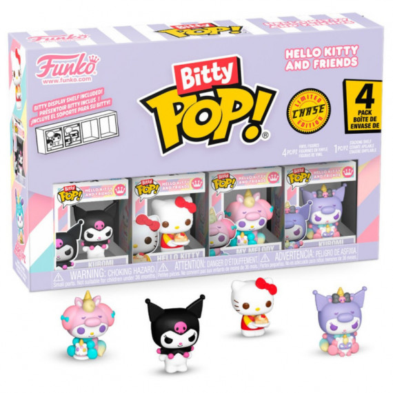 Blister 4 Figuras Bitty Pop Hello Kitty And Friends Kuromi  FUNKO