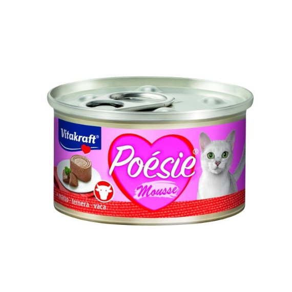 VITAKRAFT Gato Adulto Poesie Mousse Ternera Lata 85 Gr
