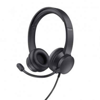 TRUST Auriculares Diadema HS-150 Negro  Microfono Incorporado - Conector 3.5MM