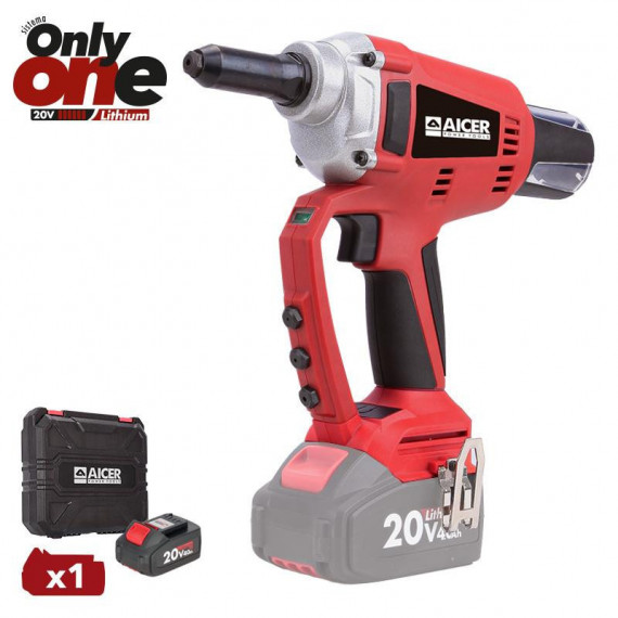 Remachadora 20V Only One AICER (1X 4.0AH)