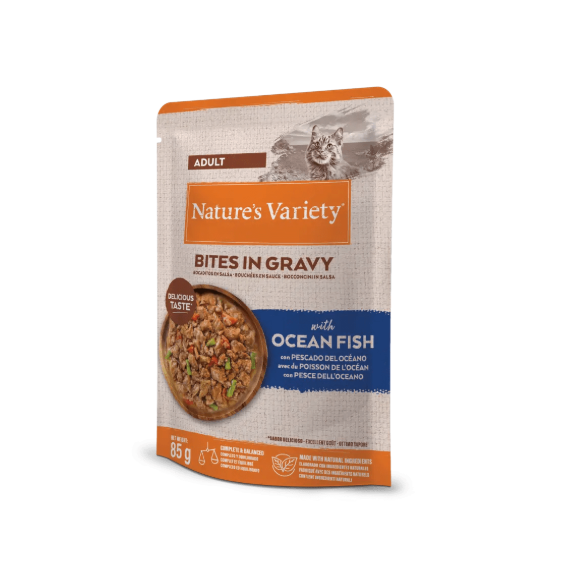 Natures Variety Gato Adulto Bocaditos Pescado Pouch 85 Gr  NATURE'S VARIETY