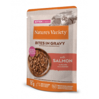 Natures Variety Gato Kitten Bocaditos Pollo Salmon Pouch 70 Gr  NATURE'S VARIETY