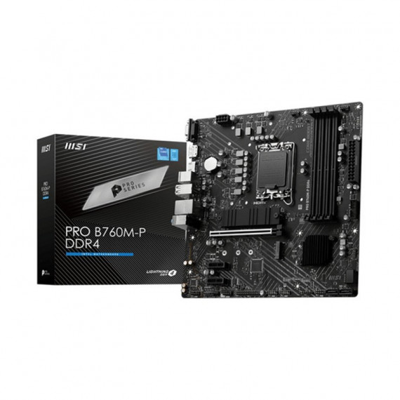 Placa Base MSI B760M-P Matx DDR4 VGA + HDMI + Dp