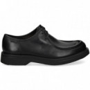 Blucher Wallavy Piel Negro  CAMPER