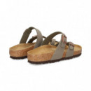 Esclava Cruzada Birkibuc Gris  BIRKENSTOCK